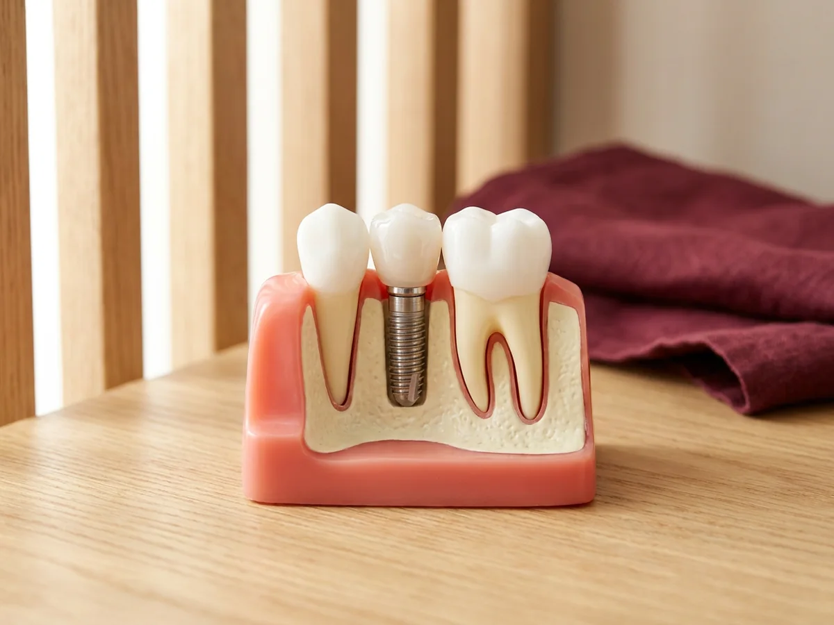 Implante dentário de titânio